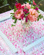 The Gilded Grasshopper Game Table Mahjong Luxury Tablecloth - Elizabeth