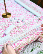 The Gilded Grasshopper Game Table Mahjong Luxury Tablecloth - Elizabeth