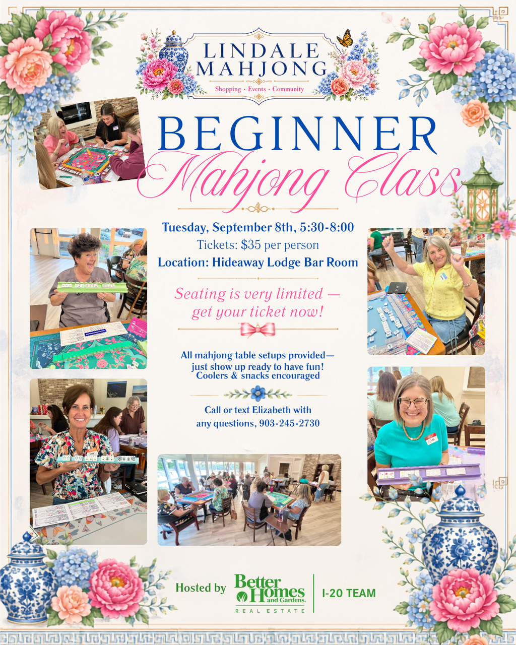 Mahjong Beginner Class Ticket - Sept 8th