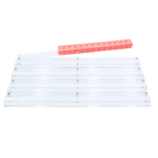 MAHJONG RACKS | Premium Acrylic | 4 Racks + 4 Pushers: Solid White