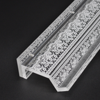 White Lace Mahjong Rack and Pusher, Set of 4