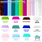 MAHJONG RACKS | Premium Acrylic | 4 Racks + 4 Pushers: Tortoiseshell