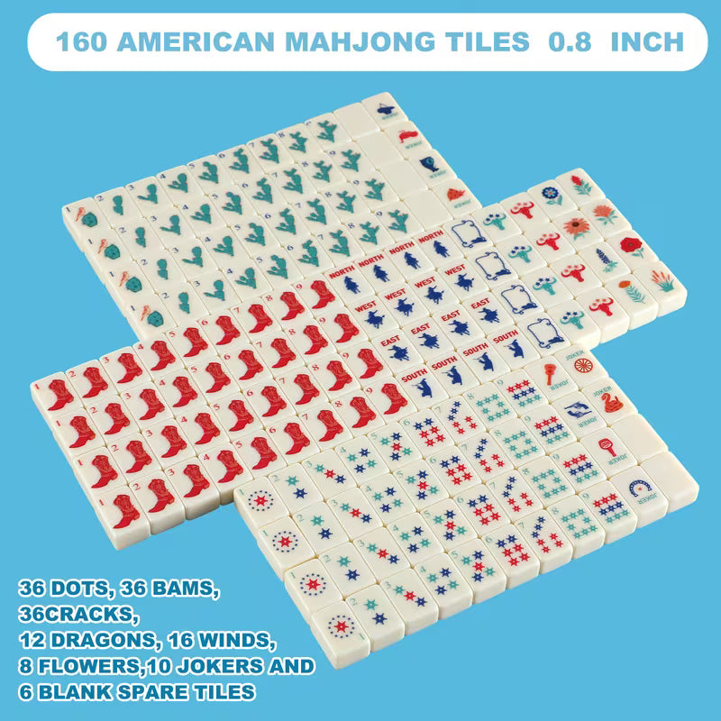 Let's Go Girls - Mini Travel Mahjong Tile Set with Racks & Case