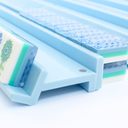 MAHJONG RACKS | Premium Acrylic | 4 Racks + 4 Pushers: Solid Macaron Blue
