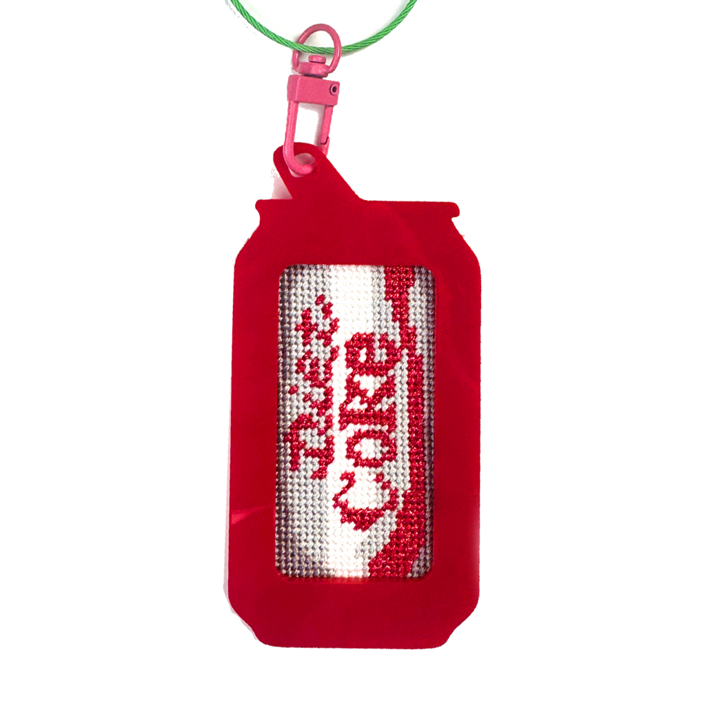 Diet Coke 1.25"x 2.5" Mini Needlepoint Canvas