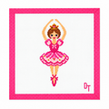 Pink Nutcracker Ballerina Needlepoint Canvas: Canvas Only