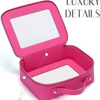 Pink Tile Storage Bag with Handle