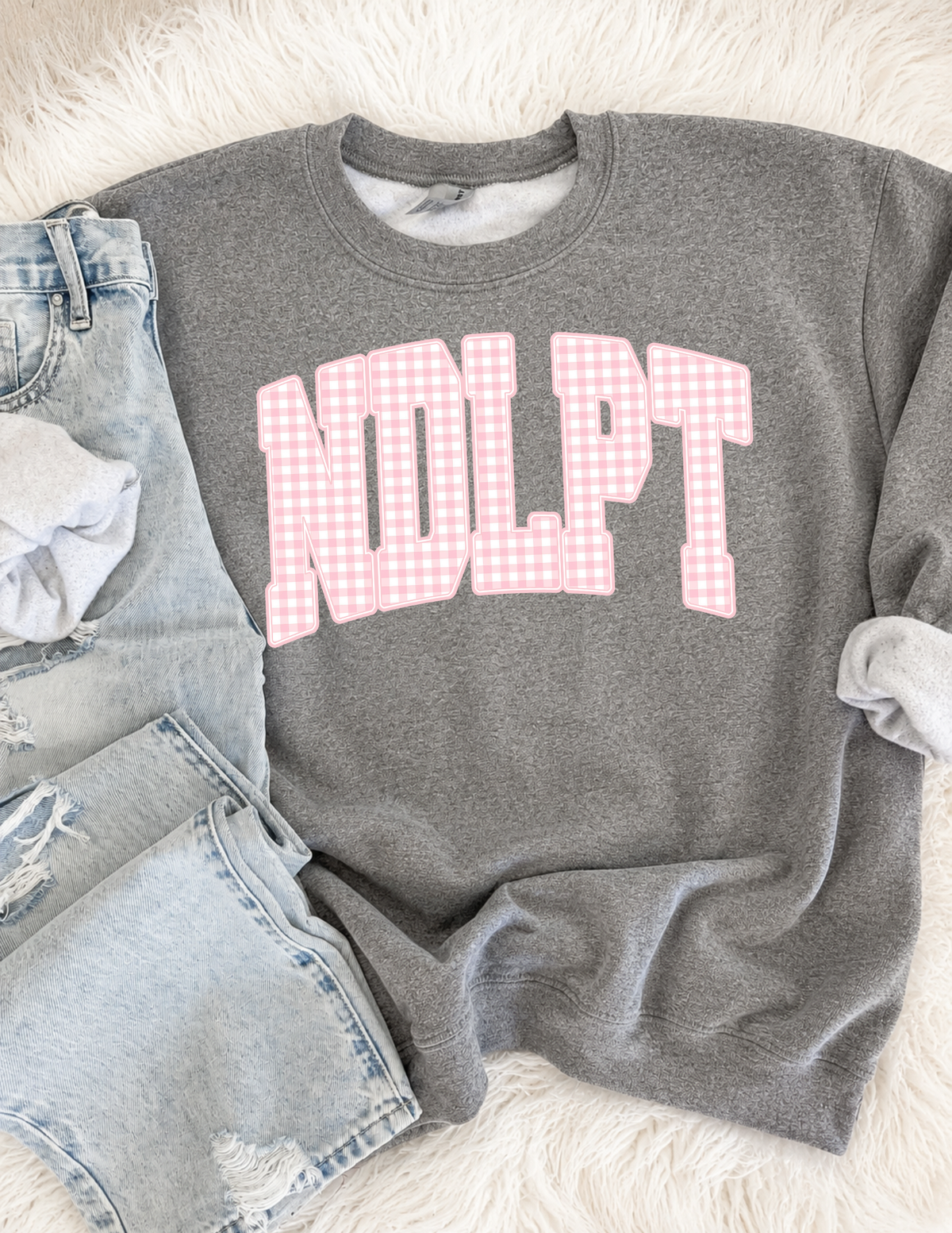 NDLPT Gingham Sweatshirt: 3X