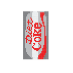 Diet Coke 1.25"x 2.5" Mini Needlepoint Canvas