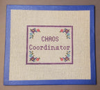 Needlepoint Subversive Chaos Coordinator canvas