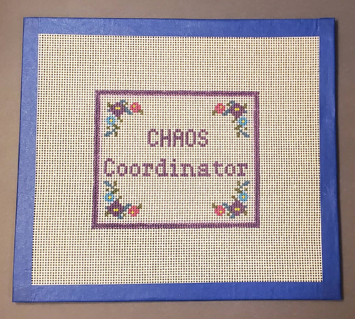 Needlepoint Subversive Chaos Coordinator canvas
