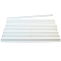 MAHJONG RACKS | Premium Acrylic | 4 Racks + 4 Pushers: Solid White
