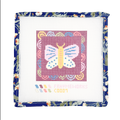 Matilda Butterfly 4x4" Needlepoint Canvas