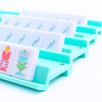 MAHJONG RACKS | Premium Acrylic | 4 Racks + 4 Pushers: Solid White