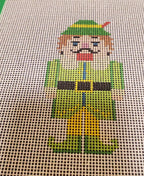 Christmas Nutcracker elf needlepoint hand painted canvas
