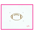 Football Insert Needlepoint Canvas