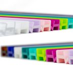 MAHJONG RACKS | Premium Acrylic | 4 Racks + 4 Pushers: Solid White