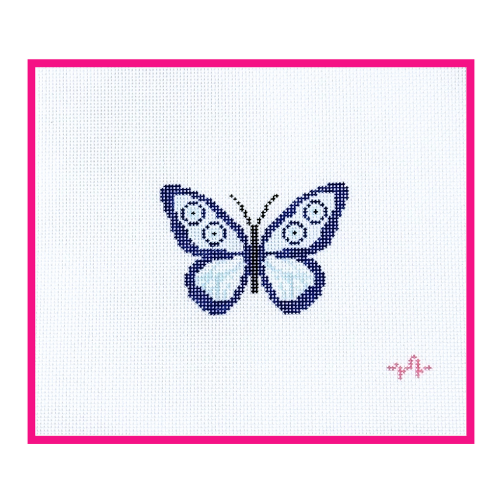 Evil Eye Butterfly Needlepoint Canvas: 18