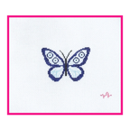 Evil Eye Butterfly Needlepoint Canvas: 18