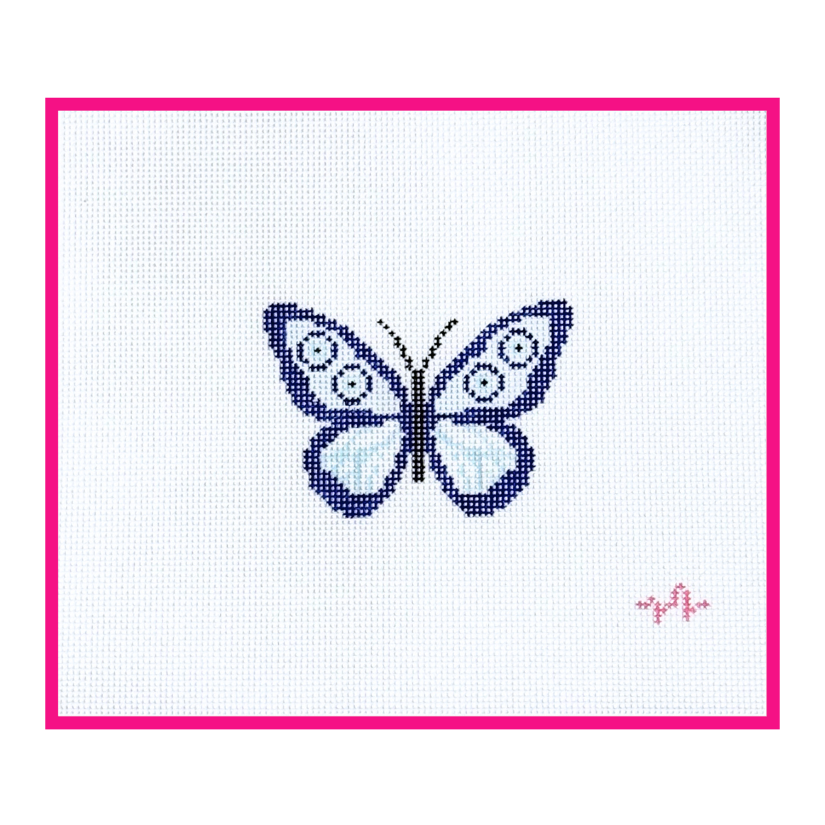 Evil Eye Butterfly Needlepoint Canvas: 18