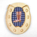 Cowgirl Boot 4.25" x 7.25" Oval Needlepoint Canvas