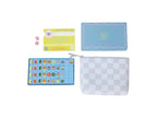 Mod French Blue Mahjong Tile Set + Tile Pouch + Dice - Peace Love Mahjong
