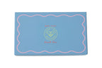 Mod French Blue Mahjong Tile Set + Tile Pouch + Dice - Peace Love Mahjong