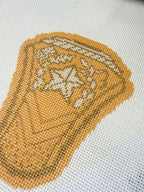 Aggie Ring Needlepoint Canvas 18 Mesh