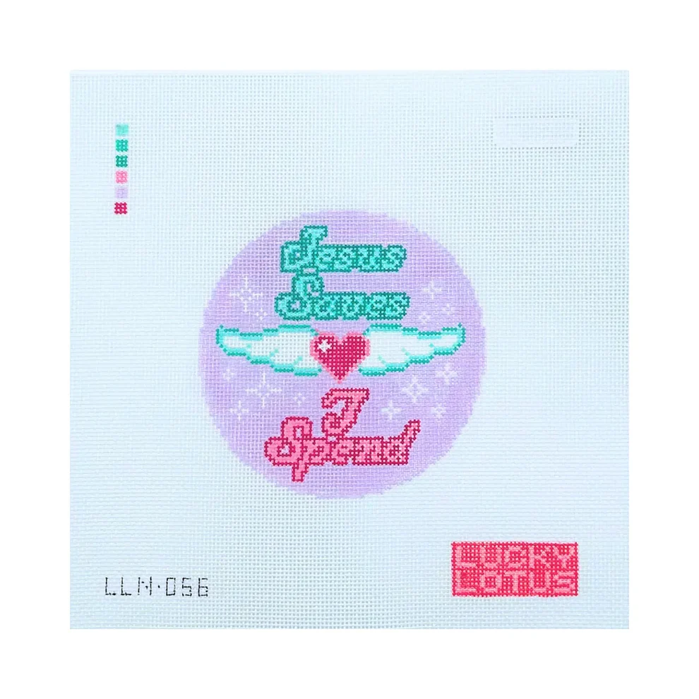 Jesus Saves I Spend Needlepoint Canvas