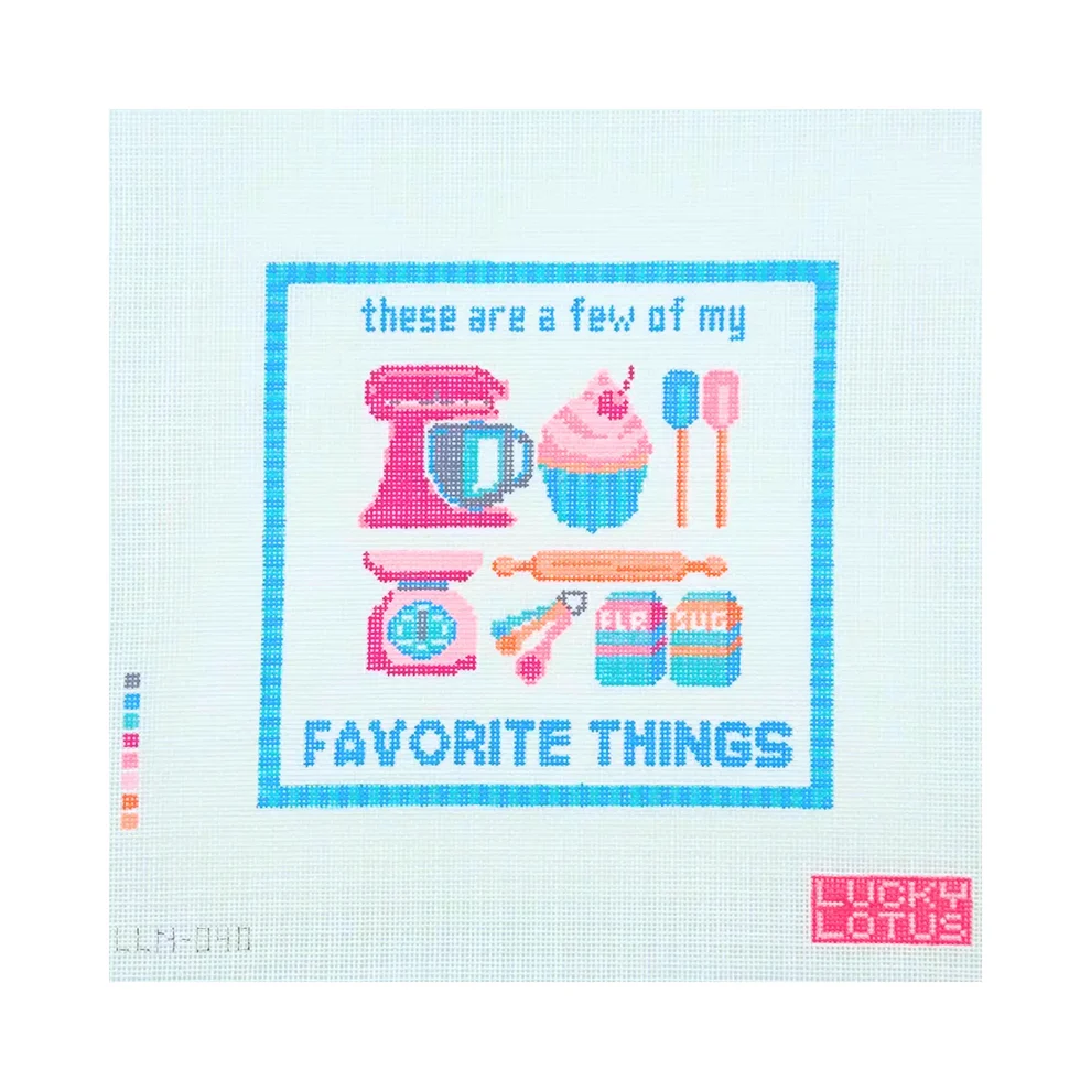 THESE ARE A FEW OF MY FAVORITE THINGS - Baking Needlepoint Canvas