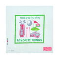 THESE ARE A FEW OF MY FAVORITE THINGS - Golf Needlepoint Canvas