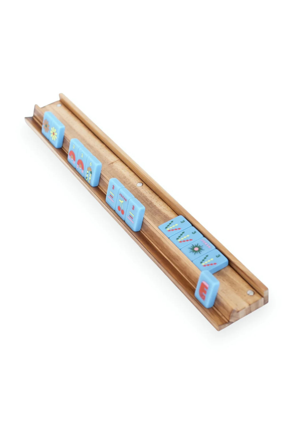 Oak - Mahjong Racks & Pushers (Set of 4) - Peace Love Mahjong
