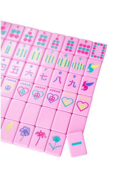 OG Pretty in Pink Mahj Tiles + Tile Pouch - Peace Love Mahjong