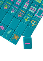 OG Mahj Tiles & Tile Bag - Totally Teal + Dice - Peace Love Mahjong